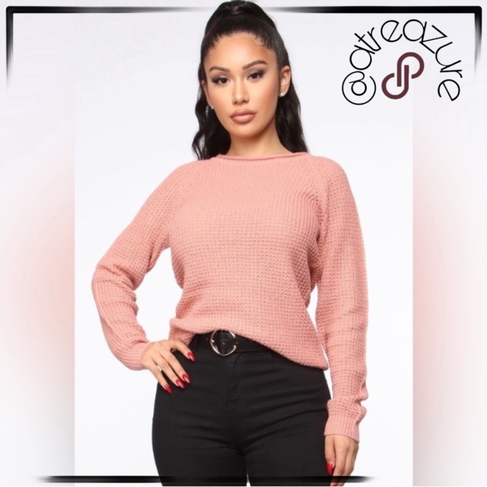 🈹 FashionNova Waffle Sweater